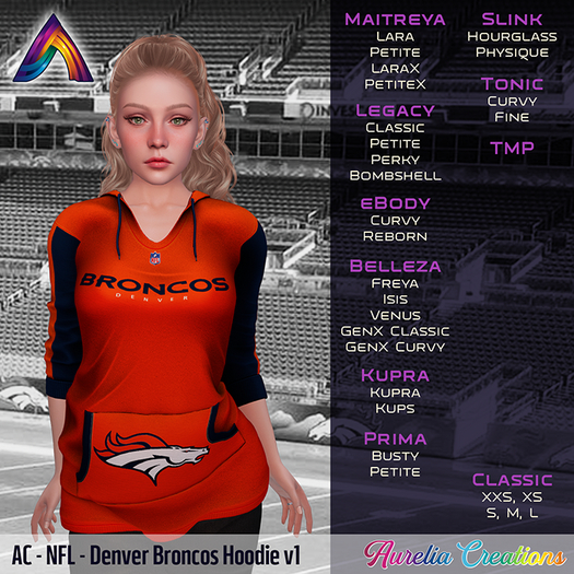 AC - Denver Broncos Hoodie [Orange]