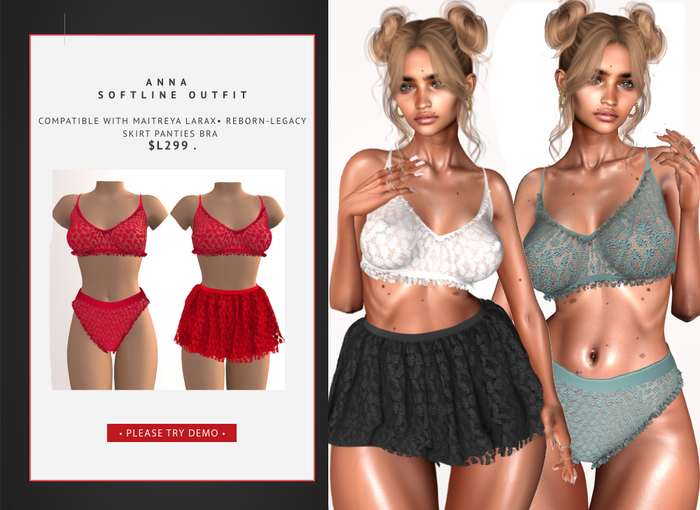 ANNA 'Softline Outfit'Red