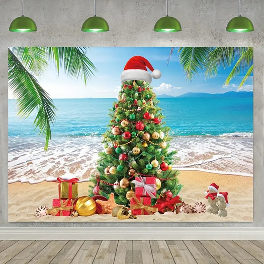 CHRISTMAS ON BEACH TEXTURE