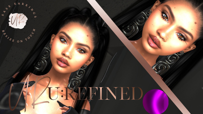 {U:Refined} Sass Earrings [Purple]