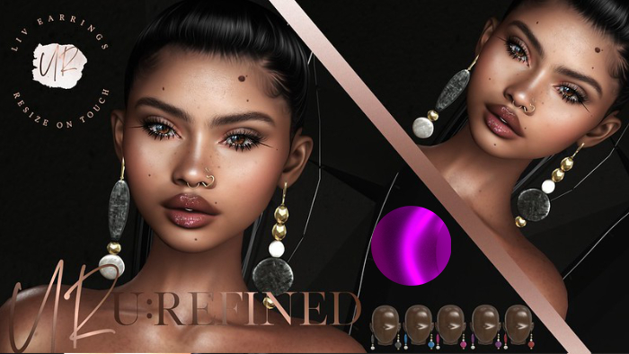 {U:Refined} Liv Earrings [Purple]