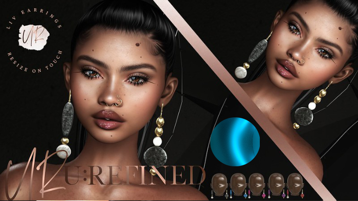 {U:Refined} Liv Earrings [Blue]