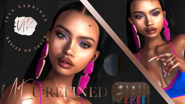 {U:Refined} Jela Earrings [Black]