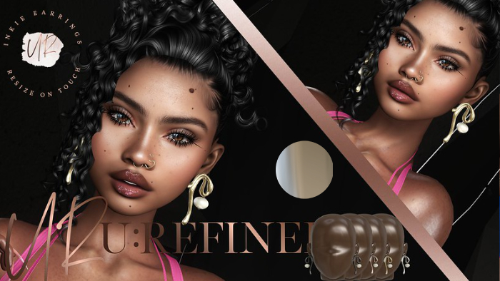 {U:Refined} Inkie Earrings [Silver]