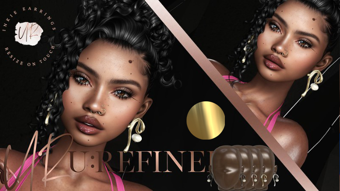 {U:Refined} Inkie Earrings [Gold]