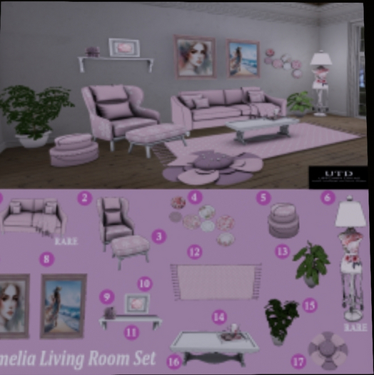 6. UTD - Amelia Mannequin Lamp RARE