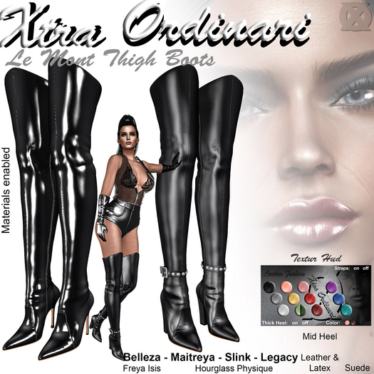 *XO* Le Mont Laceup Thigh-High Boots
