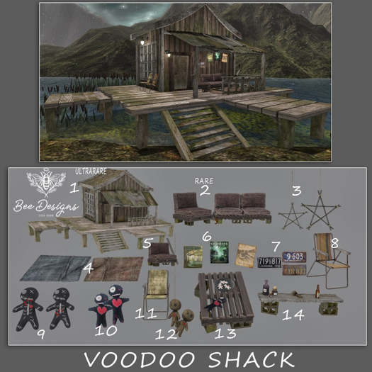 01 Bee Designs Voodoo Shack ULTRARARE