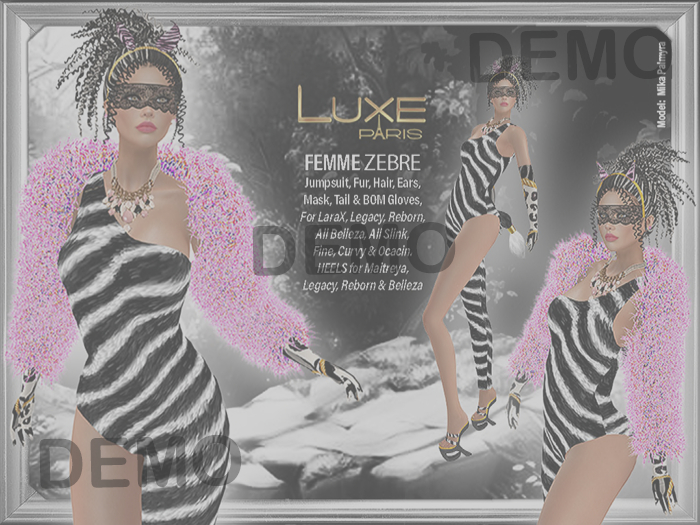 LUXE Paris DEMO FEMME ZEBRE Womens Ensemble V2