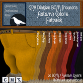 GPA Dinkies Trousers BOM - Fatpack Autumn Colors
