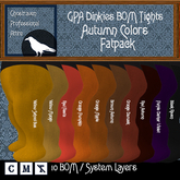GPA Dinkies Tights BOM - Fatpack Autumn Colors