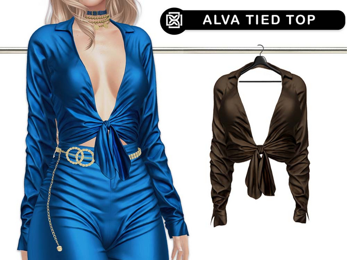 Addams // Alva Tied Top // N*15