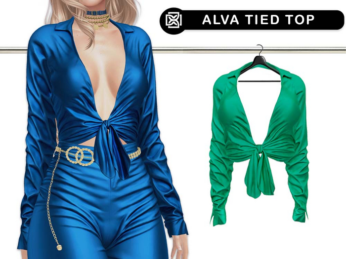Addams // Alva Tied Top // N*18