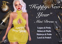 TC - Happy New Year Mini Gold Dress