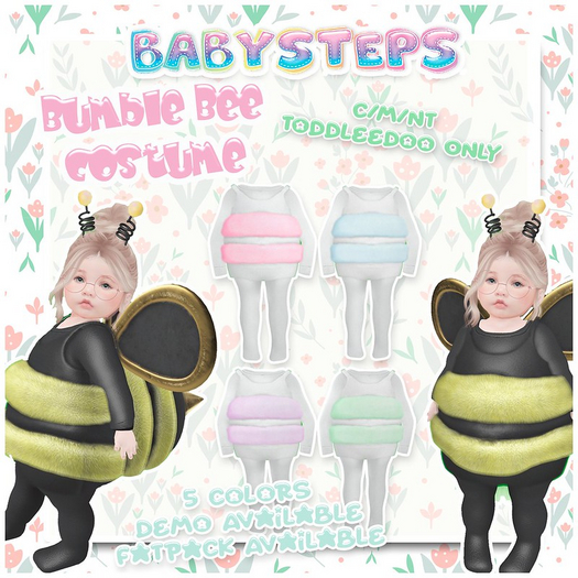 {Babysteps} Bumble Bee Costume - Purple