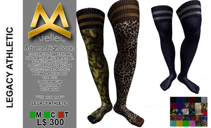 <MK> Adverse Socks High (Legacy Athletic)