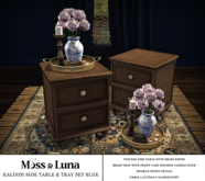 Moss & Luna- Kalindi Side Table Blue Set (add)