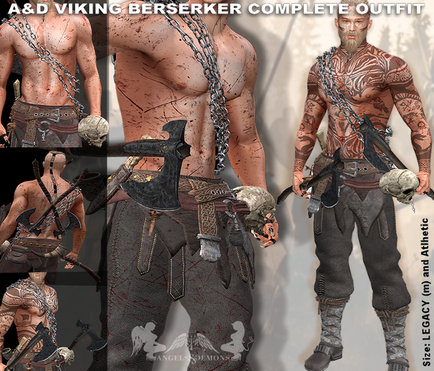 A&D Viking Berserker Complete Outfit - FATPACK - Legacy