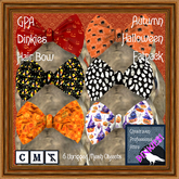 GPA Dinkies Hair Bow - Fatpack Autumn Halloween Prints