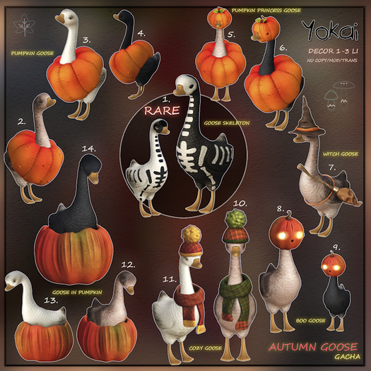 9.YOKAI - Autumn Goose - Boo Goose [night]