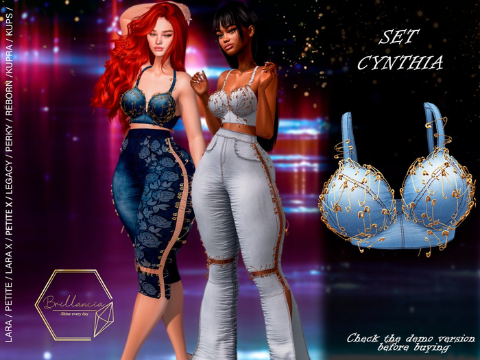 *BRILLANCIA* - Set Cynthia top sky