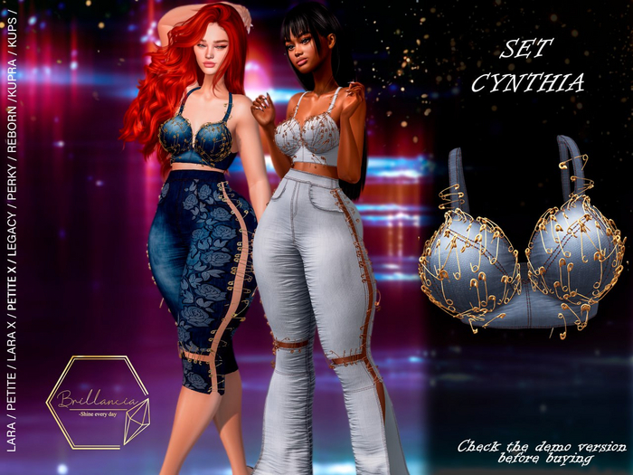 *BRILLANCIA* - Set Cynthia top moon