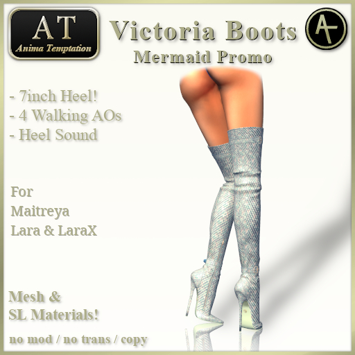 AT - Anima Temptation Victoria Mermaid Boots Promo