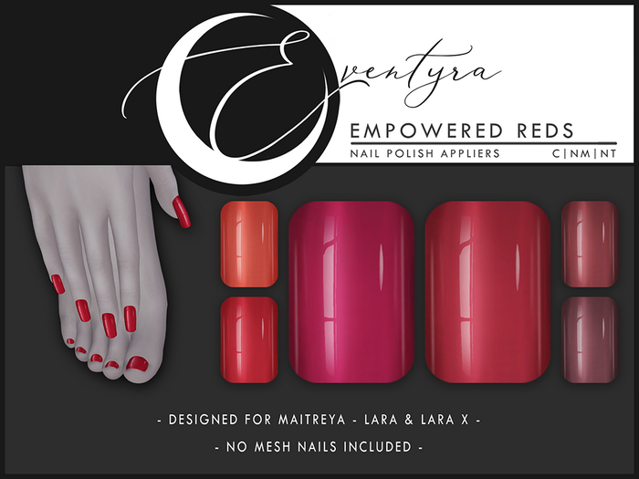 Eventyra - Maitreya Nail HUD - Empowered Reds