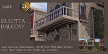 Amitie - Giulietta Balcony Backdrop