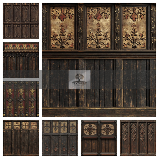 TB - TUDOR WOOD WALLS PK1