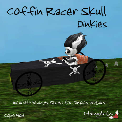 !FA! Coffin Racer Skull Dinkies