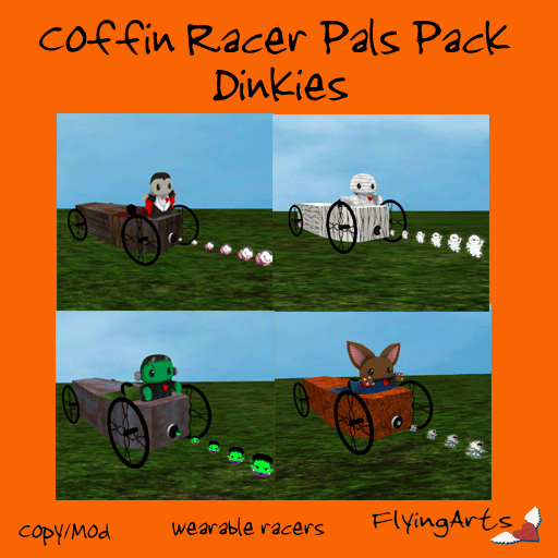 !FA! Coffin Racers Pals Pack Dinkies