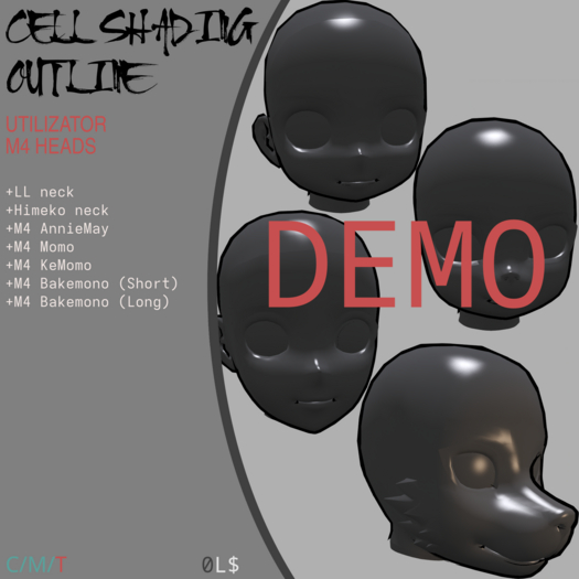DEMO - Midori's Stuff - M4 Heads Cell Shading Outline