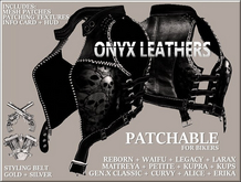 Biker Patch Kit with Belt Styling Hud - Straps n Skulls