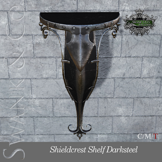 Swank & Co. Shieldcrest Shelf Darksteel