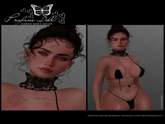 PROFANE DOLL - BODY SHAPE LEL EVOX BRIANNON/REBORN - KAREN