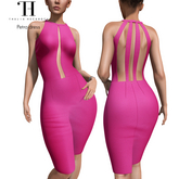 Thalia Heckroth - Petra midi dress FUCHSIA