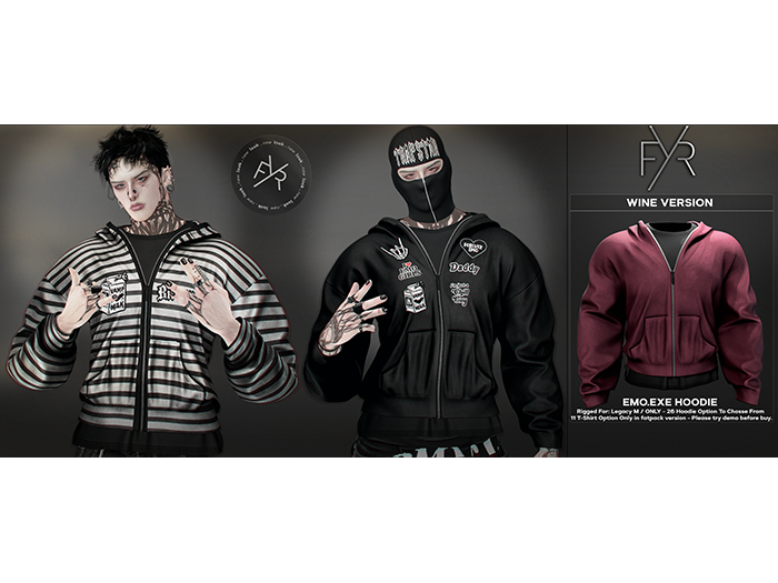 FYR - emo.exe - Hoodie Wine