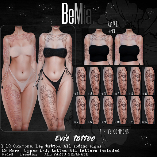 BeMia. Evie - Letters pack - #13 RARE