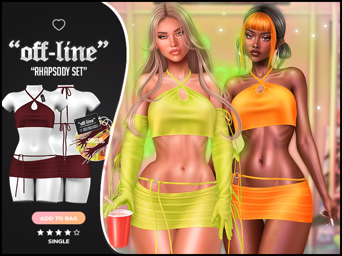 "Off-Line" x "Rhapsody" Set / Oxblood