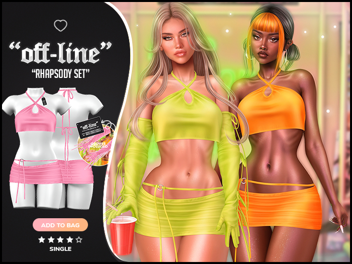 "Off-Line" x "Rhapsody" Set / Pinky