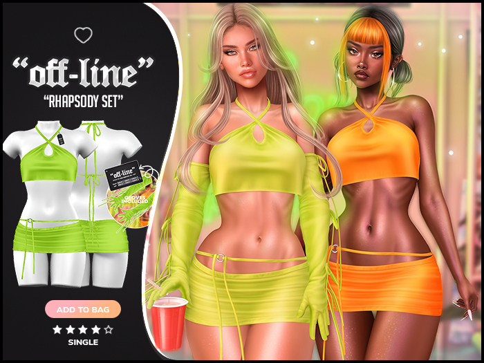 "Off-Line" x "Rhapsody" Set / Treuse