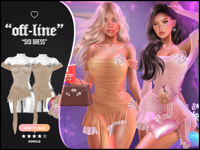 "Off-Line" x "Sisi" Dress / Cream