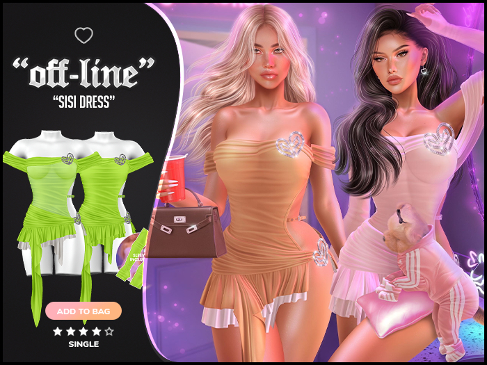 "Off-Line" x "Sisi" Dress / Treuse