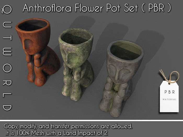 .::QUTWORLDT Anthroflora Flower Pot Set_PBR::.FP