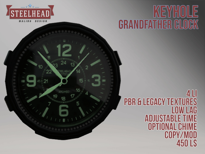 STEELHEAD TACTICAL WALL CLOCK