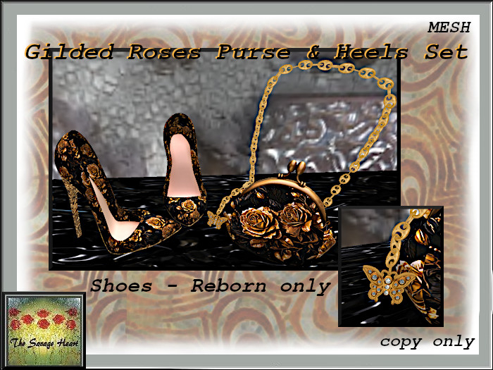 TSH Gilded Roses Purse & Heels