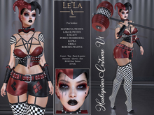 {Le'La} Harlequin Costume V1 ♥Halloween Costume♥