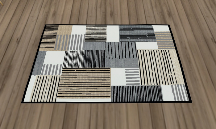 Gray & Beige Variety Rug