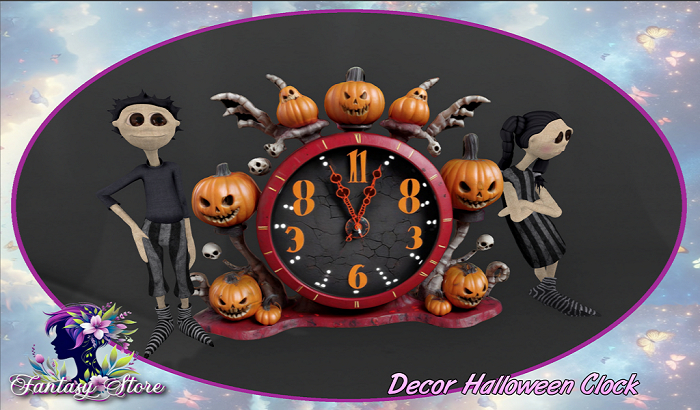 Fantasy Store Decor halloween Clock